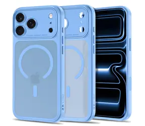 Tech-Protect MagPeak matná světle modrá / Kryt / Apple iPhone 18 Pro Max, 17 Pro Max / MagSafe