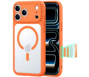 ESR Classic Hybrid MagSafe průhledná oranžová / Kryt / Apple iPhone 18 Pro / 17 Pro / MagSafe