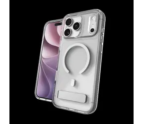 ZAGG Crystal Palace Snap Kickstand průhledná / Kryt / Apple iPhone 18 Pro Max, iPhone 17 Pro Max / MagSafe / Stojánek