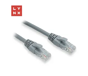 Lynx UTP patch kabel Cat6 šedý / Patch kabel / 1 m / 10 ks v balení