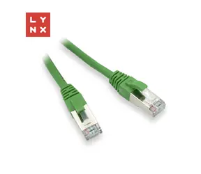 LYNX FTP patch kabel Cat5e zelený / Patch kabel / RJ45 / 15 m / PVC / CCA
