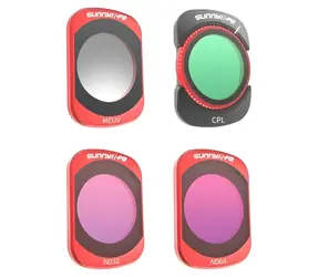 Sunnylife Sada filtrů pro DJI Osmo Pocket 4/3 / Filtr pro sportovní kamery / MCUV, CPL, ND32, ND64