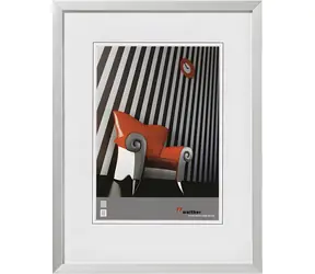 Walther Chair 30x40 stříbrná / Rámeček / hliníkový