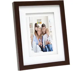 Deknudt S65KQ1 15x20 cm hnědá / Rámeček / Dřevo / s dvojitou paspartou