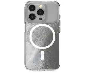 STM Relax Sand iPhone 15 Plus průhledná / Kryt / MagSafe