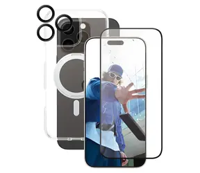 PanzerGlass CARE Feature 3-in-1 Ceramic Bundle iPhone 16 Pro Max čirá / Ochranná sada / MagSafe, sklokeramika Ohara