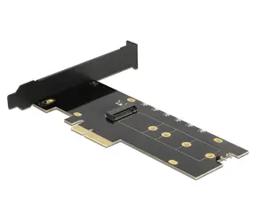 Delock Řadič 1x M.2 NVMe Key M s chladičem a RGB LED / Karta / PCIe x4