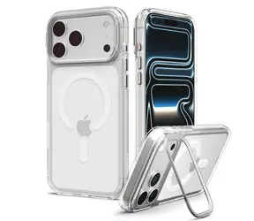 Spigen Ultra Hybrid Optik S MagSafe clear silver / Ochranný kryt / Apple iPhone 18 Pro/17 Pro / MagSafe
