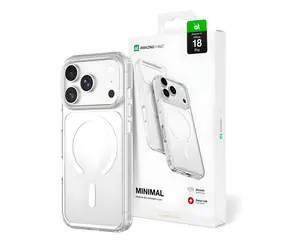 AmazingThing Minimal Mag Drop Proof transparentní / Kryt / Apple iPhone 18 Pro / MagSafe / Ochrana 3 objektivů