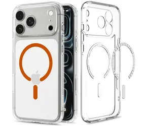 Spigen Ultra Hybrid MagSafe clear orange / Ochranný kryt / Apple iPhone 18 Pro Max/17 Pro Max / MagSafe