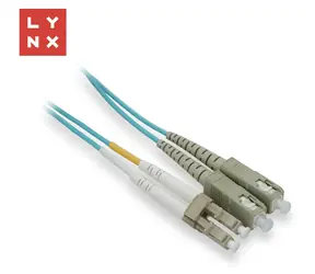 LYNX LC/SC / Optický patch kabel / Duplex / 50/125 µm MM / OM3 / 5 m