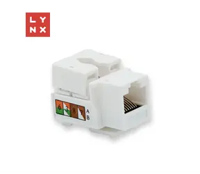 LYNX Keystone UTP Cat5e bílý / Keystone modul / 90°