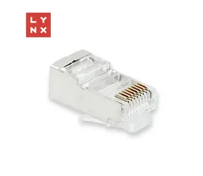 LYNX konektor RJ45 STP / Konektor / Cat5e / pozlacení 50µ / 100 ks