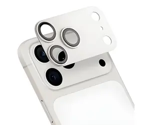 OBAL:ME Camera Island Ochrana Čoček pro Apple iPhone 17 Pro Max Silver / Ochrana čoček