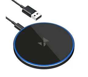 Wozinsky WLI-01Y černá / Bezdrátová nabíječka / 15 W / USB-C kabel