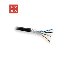 LYNX FTP kabel Cat5e černý / Síťový kabel / drát / PE / venkovní / box 305m