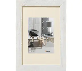 Walther Home HO130V polární bílá / Dřevěný foto rám / DIN A4 / 21×29,7 cm