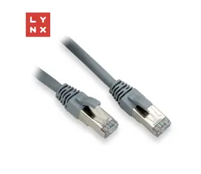 Lynx FTP patch kabel Cat6 šedý / Patch kabel / RJ45-RJ45 / 20 m / PVC