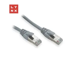LYNX FTP patch kabel Cat5e šedá / Patch kabel / RJ45 / CCA / 7 m