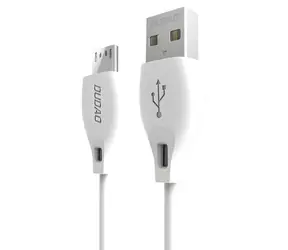 Dudao L4M / Datový kabel USB-A - microUSB / 2,4 A / 1 m / bílá
