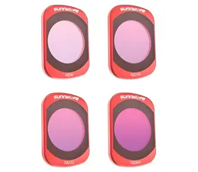 Sunnylife Sada ND filtrů pro DJI Osmo Pocket 4/3 / Filtr pro sportovní kamery / ND8, ND16, ND32, ND64