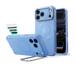 ESR Cyber Tough Kickstand světle modrá / Kryt / Apple iPhone 18 Pro Max a 17 Pro Max / MagSafe / Výklopný stojánek