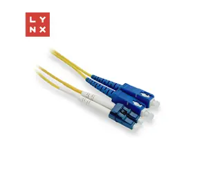 Lynx LC/SC OS2 0,5m / Optický patch kabel / Singlemode 9/125 µm / Duplexní / žlutá