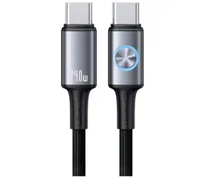 USAMS SJ751 Huan Series Tarnish / Datový kabel / USB-C - USB-C / PD 240W / 1,2 m / LED prstenec