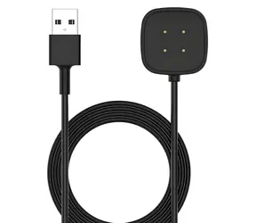 X-Site USB nabíjecí kabel pro Fitbit Sense a Versa / Nabíjecí kabel / Černá / Délka 1 m