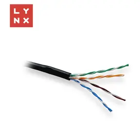 LYNX UTP kabel Cat5e černý / Síťový kabel / drát / PE / venkovní / box 305m