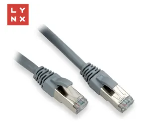 Lynx FTP patch kabel Cat6 10m šedý / Patch kabel / FTP / Cat6 / 10 m