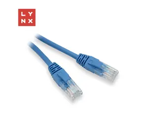 Lynx Patch kabel UTP Cat5e modrý / Patch kabel / 1 m / CCA / 10 ks/bal