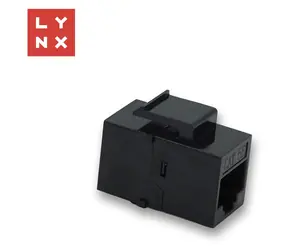 Lynx Keystone spojka UTP Cat5e černá / Spojka / Cat5e / 8P8C (RJ45)