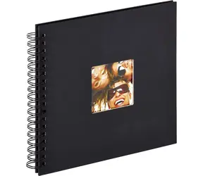 Walther Fun SA108B černá 26x25 / Album / 40 černých stran / spirálová vazba