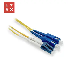 Lynx LC/SC OS2 1m / Optický patch kabel / Singlemode 9/125 µm / Duplexní / žlutá
