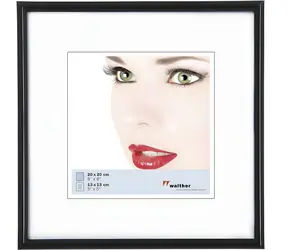 Walther Galeria KB220H černá / Rámeček / pryskyřice / 20x20 cm
