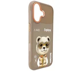 Nimmy Cool&Cute 2.0 Bear béžová / Kryt / Apple iPhone 17 / Motiv medvídek