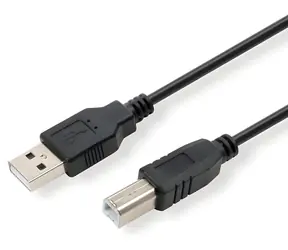 Logo kabel USB-A - USB-B černý / Kabel USB / USB 2.0 / 5 m