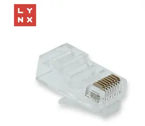 Lynx RJ45 Cat6 / Konektor / UTP / pozlacení 50 µ / 100 ks