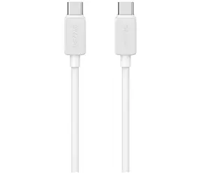 USAMS KY Series US-SJ696 bílá / Nabíjecí a datový kabel / USB-C - USB-C / 60W / 2 m / 480 Mb/s
