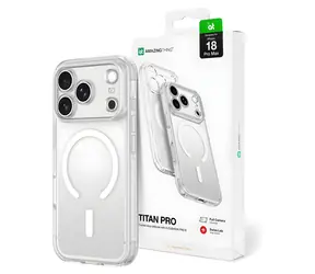 AmazingThing Titan Pro Lens transparentní / Kryt / iPhone 18 Pro Max / MagSafe / ochrana objektivu