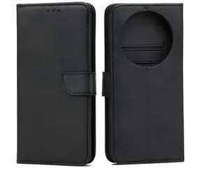 Marv Wallet Case pro Honor Magic 8 Lite černá / Pouzdro / Peněženkové s přihrádkou na kartu / Eko-kůže