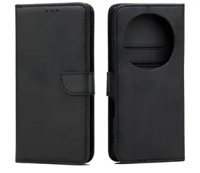 Marv Wallet Case pro Honor Magic 8 Pro černá / Pouzdro / Peněženkové s přihrádkou na kartu / Eko-kůže