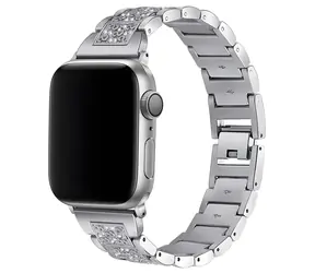 Worryfree Dressy S-Block stříbrná / Řemínek pro Apple Watch / 42/44/45 mm