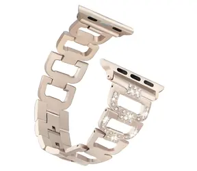 Worryfree Metal-D SHAPE zlatá / Řemínek / Apple Watch 38/40/41mm