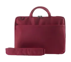 Tucano Darkolor červená / Slim brašna na notebook / 13"-14" / 6 l / recyklovaný materiál