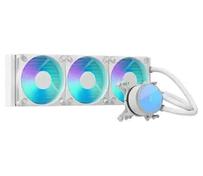Fractal Design Radius 360 RGB bílá / Vodní chlazení CPU / 360 mm / RGB / Intel + AMD
