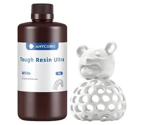 Anycubic Tough Resin Ultra bílá / Pryskyřice pro 3D tisk / 1 kg / LCD/DLP / 365-405 nm