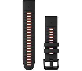 Garmin QuickFit 22 černo-červený / Řemínek / Silikon / 22 mm