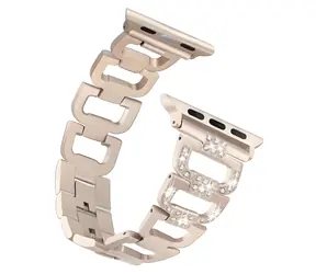Worryfree Metal-D Shape 42/44/45 mm zlatá / Řemínek / Apple Watch / kovový
